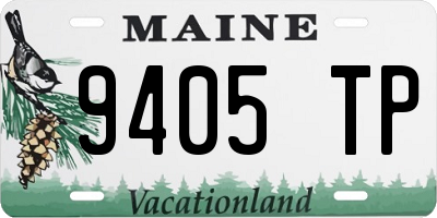 ME license plate 9405TP