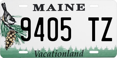 ME license plate 9405TZ