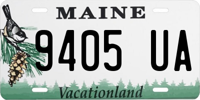 ME license plate 9405UA