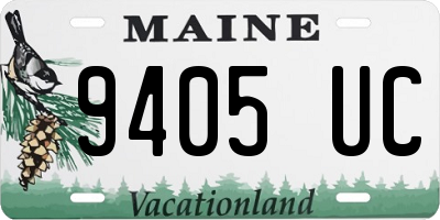 ME license plate 9405UC