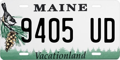 ME license plate 9405UD