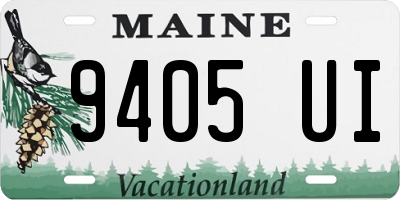 ME license plate 9405UI