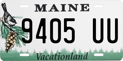 ME license plate 9405UU