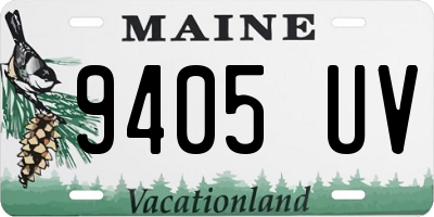 ME license plate 9405UV