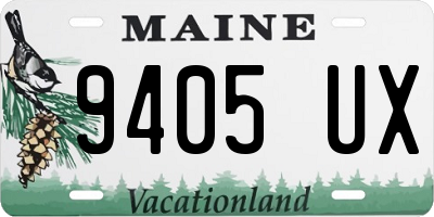 ME license plate 9405UX