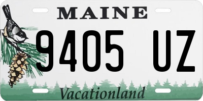 ME license plate 9405UZ