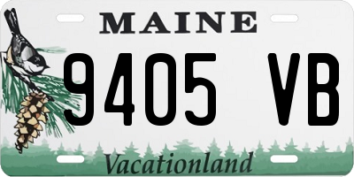 ME license plate 9405VB