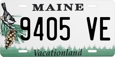 ME license plate 9405VE