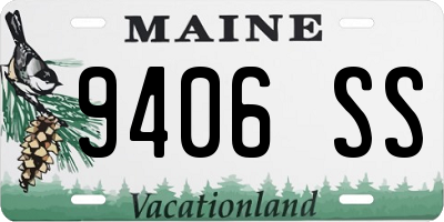 ME license plate 9406SS