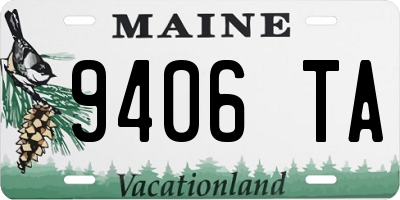 ME license plate 9406TA