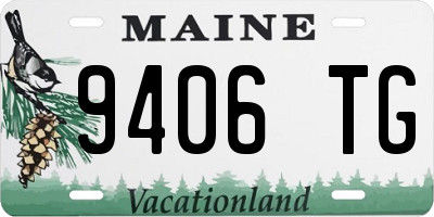 ME license plate 9406TG