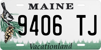ME license plate 9406TJ