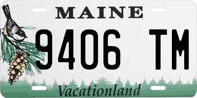 ME license plate 9406TM