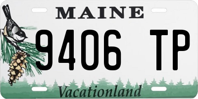 ME license plate 9406TP