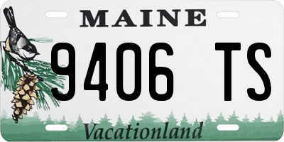 ME license plate 9406TS