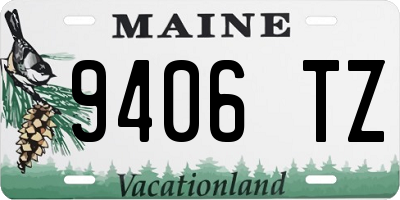 ME license plate 9406TZ