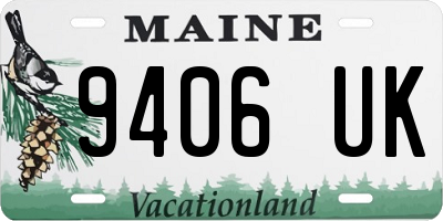 ME license plate 9406UK