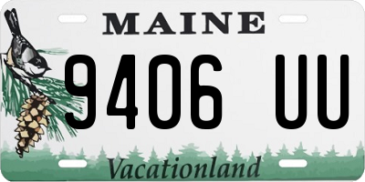 ME license plate 9406UU