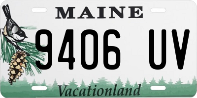 ME license plate 9406UV