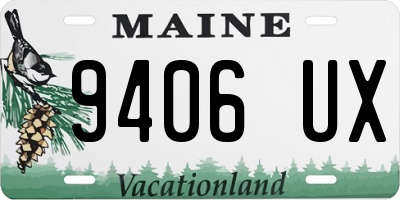 ME license plate 9406UX