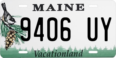 ME license plate 9406UY