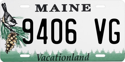 ME license plate 9406VG