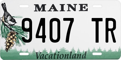 ME license plate 9407TR