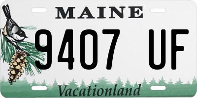 ME license plate 9407UF