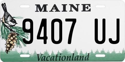 ME license plate 9407UJ
