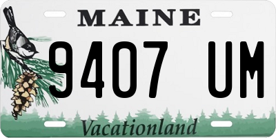 ME license plate 9407UM