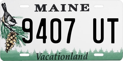 ME license plate 9407UT