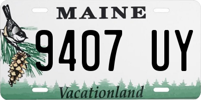 ME license plate 9407UY