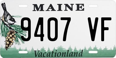 ME license plate 9407VF