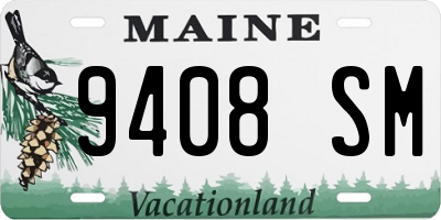 ME license plate 9408SM