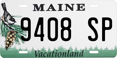 ME license plate 9408SP