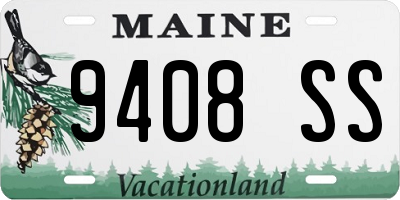 ME license plate 9408SS