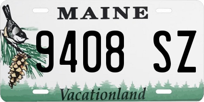 ME license plate 9408SZ