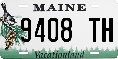 ME license plate 9408TH