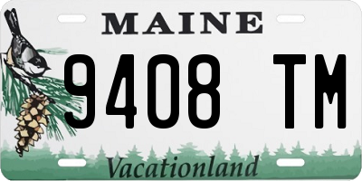 ME license plate 9408TM