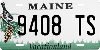 ME license plate 9408TS