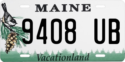 ME license plate 9408UB