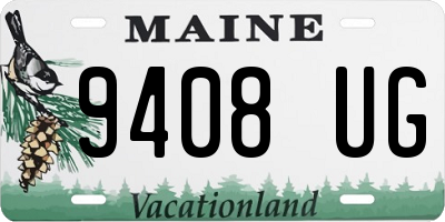ME license plate 9408UG