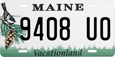 ME license plate 9408UO