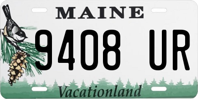 ME license plate 9408UR