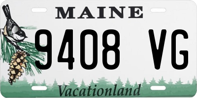 ME license plate 9408VG