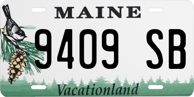 ME license plate 9409SB