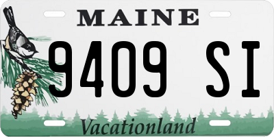 ME license plate 9409SI