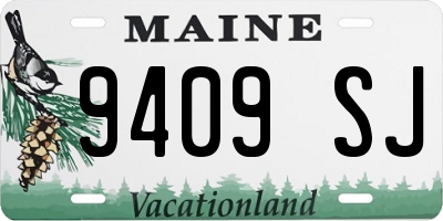 ME license plate 9409SJ