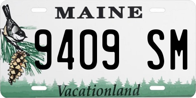 ME license plate 9409SM