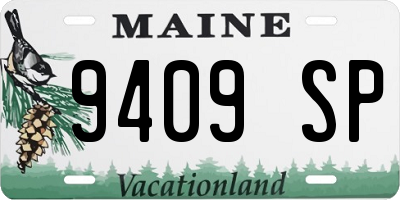 ME license plate 9409SP